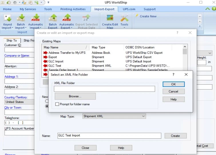 Select an XML File Folder